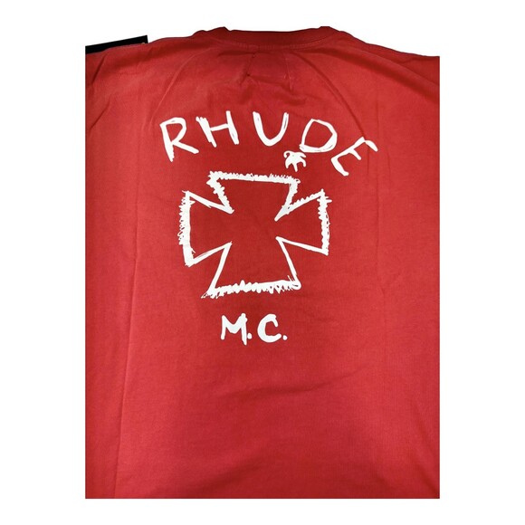 RHUDE Sugarland Red Graphic Tee Mens SIZE SMALL NWT - Picture 7 of 8